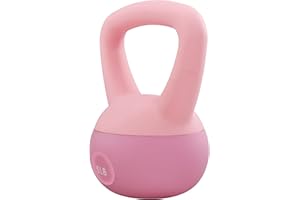 Fitvids Soft Kettlebells - Sea and Iron Sand Filled Weights for Women and Men - Color Coded Soft Vinyl Kettlebells, Multiple 