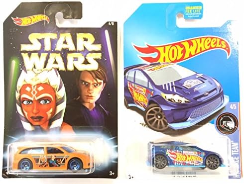Hot Wheels "MASTER &amp; APPRENTICE" AUDACIOUS (ANAKIN SKYWALKER &amp; AHSOKA TANO) &amp; BONUS: HOT WHEELS RACE TEAM 4/5, BLUE '12 FORD FIESTA 210/365