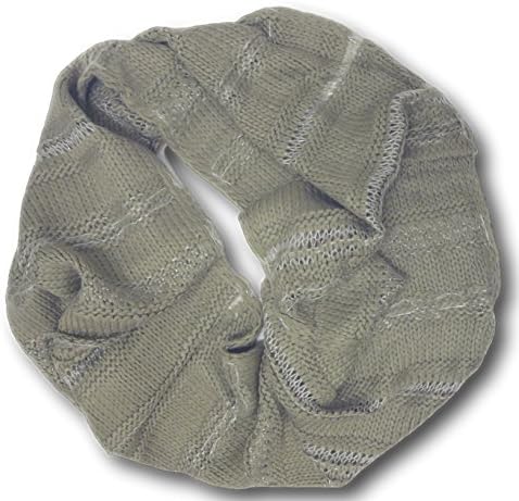 Best Beige Warm Thick Cable Knit Wide Infinity Scarf Women Teen Girls FashionNut Unique Scarves Practical Easter Basket Filler Gift Idea