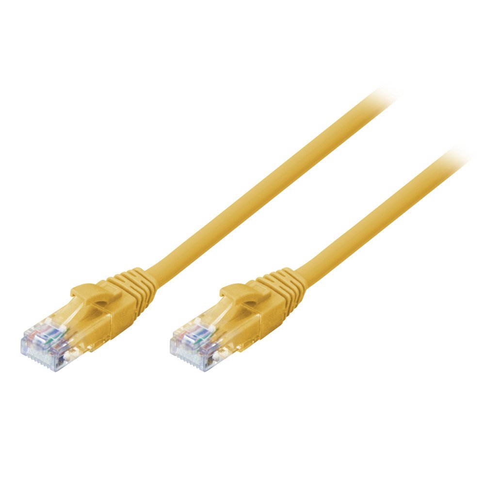 LINDY 3m Cat.6 U/UTP Ethernet Cable, Yellow — image 1
