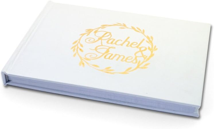 Amazon Com Personalized Wedding Guest Book Wedding Guestbook Memory Book Custom Wedding Album Gold Foil Wedding Guest Book Wedding Gift Arts Crafts Sewing
