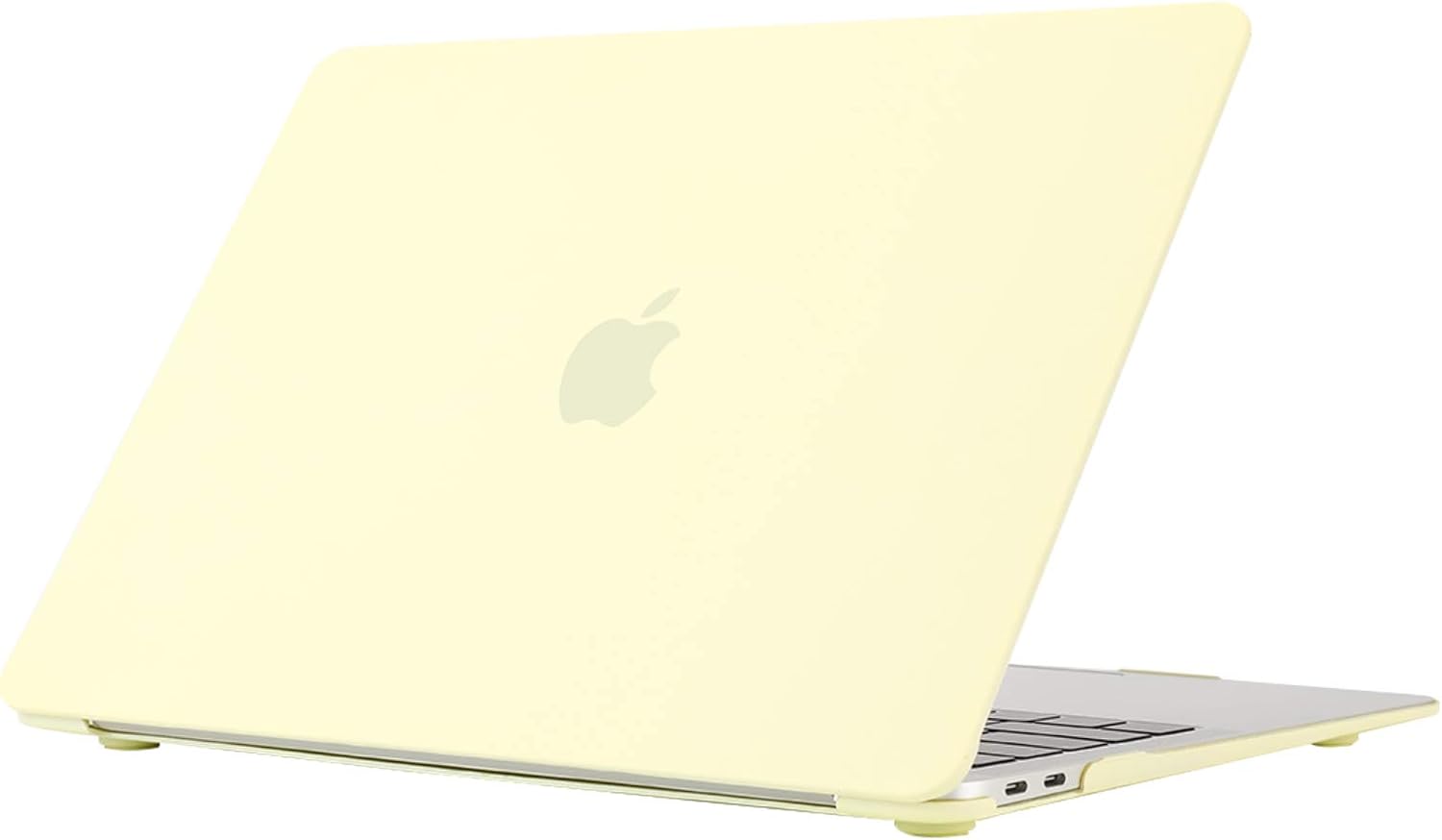 Se7enline A1932/A2179 MacBook Air 13 Inch Case 2020/2019/2018 New Smooth Matte Frosted Plastic Hard Shell Carrying Case Cover for MacBook Air 13-Inch Retina Display with Touch ID, Mellow Yellow