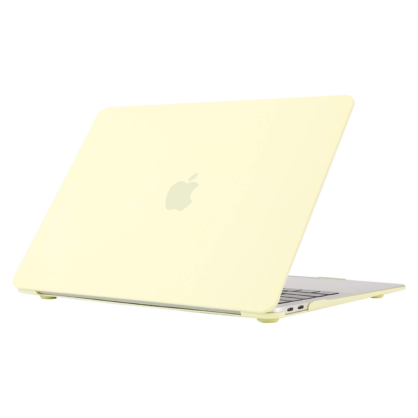 Se7enline compatible with MacBook Air 13 Inch Case 2024 2023 2022 2021 2020 2019 2018 A1932/A2337/A2179 Frosted Hard Shell Carrying Case for Mac Air 13-Inch Retina Display Touch ID, Mellow Yellow
