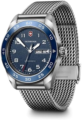 Amazon.com: Victorinox Swiss Army Automatic Blue Dial Mesh