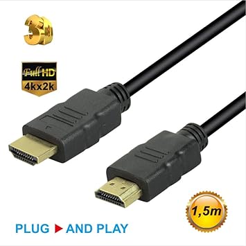 SUNSEATON Cable HDMI Macho a Macho,1080P Cable HDMI para TV/ PC ...