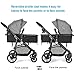 Costzon Baby Stroller, 2 in 1 Convertible Carriage Bassinet to Stroller, Pushchair with Foot Cover, Cup Holder, Large Storage Space, Wheels Suspension, 5-Point Harness (Gray)