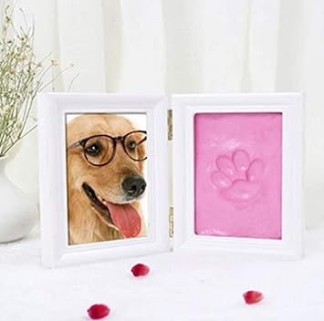 Amazon フォトフレーム メモリアル 犬 誕生日 プレゼント 肉球グツズ メモリアルグッズ 記念用 ペットの足型 犬の足型 いぬの足形 猫の手形泥メモリアルギフト ホワイトフレームパウダーマッド Umbranded メモリアル用品 通販