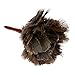 Ostrich Feather Duster - Washable Hand Duster for Cleaning, Household Dusting with Wooden Handle, Brown - 14.5 Inches