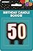 Birthday Cheer 50th Birthday Candle