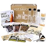 Deluxe Hot Sauce Making Kit, 3 Varieties of Chili