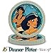 Princess Jasmine Party Decorations For 16. Princess Jasmine Plates and Napkins for Cake, Cups. Aladdin Birthday Party Supplies, with Genie, Magic Carpet Tablecloth, Abu, Jafar. Disney Licensed