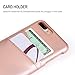 SOWOKO iPhone 8 Plus Wallet Case, iPhone 7 Plus Leather Card Case Ultra Slim Faux Leather Credit Card Slots ID Holder Protection Cover for Apple iPhone 8 Plus(2017) / iPhone 7 Plus(2016) - Rose Gold