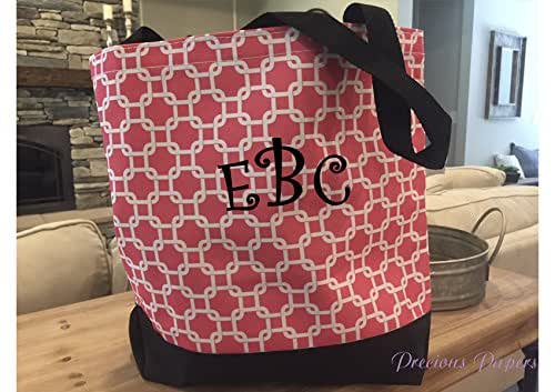 coral beach bag