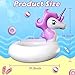 Unicorn Pool Floats, Swim Tubes for Kids, Inflatable Pool Floats Toys for Summer Beach River and Lake Floaties Tube Water Raft Party Decorations for Children Girls Boys Toddlers