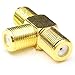 ANHAN F Type Female Splitter - 3 Way Satellite TV Signal Splitter, RF Coax Coaxial Cable Adapters for TV Video Antenna - 2 Packs