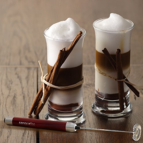 Savvy Coffee Handheld Milk Frother Wand with Stand Small Appliance Parts & Accessories, Coffee & Espresso Machine Parts & Accessories, Espresso Machine Accessories, Milk Frothing Pitchers