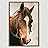 signwin Framed Canvas Wall Art Horse Animals Dramatic Farmhouse/Country Horse Living Room Multicolor Photography - 24x36 inches