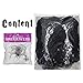 Pawliss Giant Spider Web with Super Stretch Cobweb Set, Halloween Decor Decorations Outdoor Yard, Round Dia. 9 Feet, Black