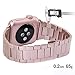 NO1seller Top Thin Light Stainless Steel Band Strap Bracelet Replacement with Butterfly Clasp for Apple Watch Series 3, Series 2, Series 1