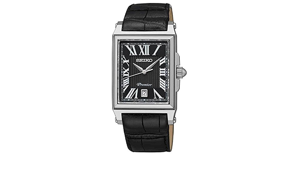 Seiko SKK719P1 Men's Premier Black Dial Black Leather Strap Watch :  Amazon.ca: Clothing, Shoes \u0026 Accessories
