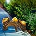 Solar Powered Turtles on Log Decoration- Ultra Durable Polyresin- Intricate Detailing- Wireless Outdoor Accent Lighting- Best Decor Ornaments for Garden/ Yard/ Water Feature