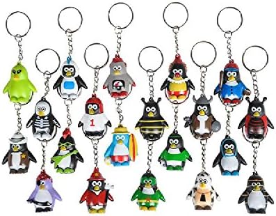 1.5" Collectable Penguin Keychains (20Pc/Un) (With Sticky Notes)
