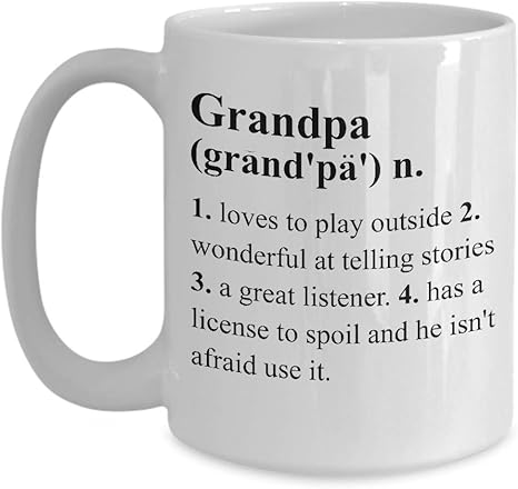 Download Amazon Com Gift For Grandfather Grandpa Definition Coffee Mug Best Father S Day Birthday Christmas Gifts For Grandpa Granddad Father Dad Unique Coffee Mug Tea Cup 11 Oz White Kitchen Dining