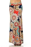 Women's Foldover High Waisted Floor Length Maxi Skirt