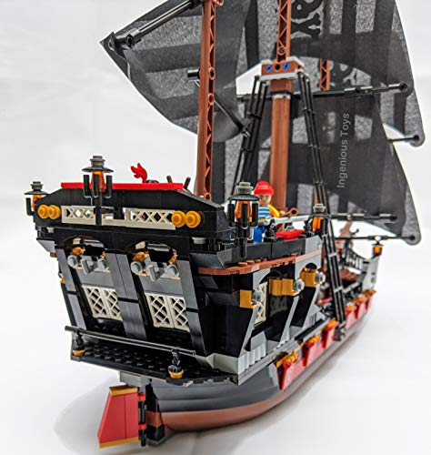 Piratenschiff 560 Teile - 6 Figuren Kanone Karibische See Kompatibel (307) Neu – Bild 7