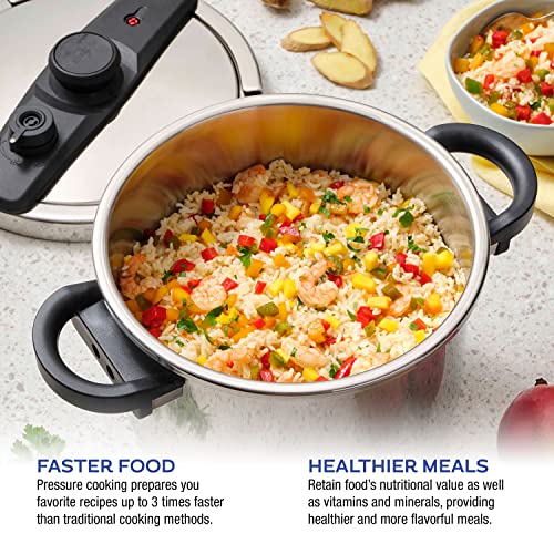 Zavor EZLock Stove Top Pressure Cooker 10 Quart & Pressure Canner Stainless Steel, Multi