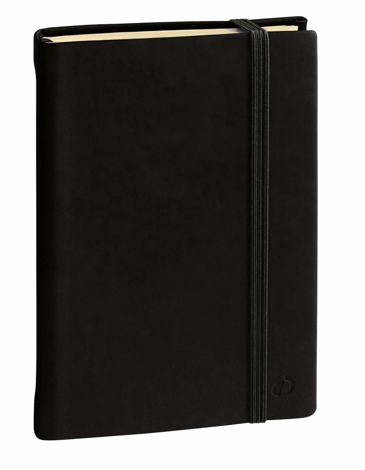 QUO VADIS - Collection: Silk Notebook 15 Unlined with Elastic 10 x 15 cm - Black