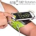 VUP Running Armband 360°Rotatable for iPhone 13/Pro Max/Pro/Mini/12/11/SE/Xs/XR/X/8/7/Plus, Fits All 4-6.7 Inch Smartphones, with Key Holder Phone Armband for Running Hiking Biking (Green)