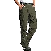 JOMLUN Men’s Hiking Pants Zip Off Cargo Pants Lightweight Quick Dry Convertible Outdoor Shorts