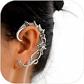 1Pcs Gothic Dragon Ear Cuff for Women Men Retro Dragon Cuff Earrings Vintage Cartilage Climber Ear Wrap Dragon Earring