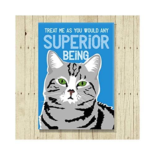 Funny Cat 2.5 x 3.5 Handmade