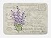 Lunarable Lavender Bath Mat, Vintage Postcard Composition Grunge Display and Flowers, Plush Bathroom Decor Mat with Non Slip Backing, 30.2