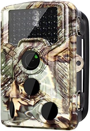 yuser [2018 Version] Trail Camera 16MP 1080P Wildlife Game Camera 120° PIR Angle, 0.2s Trigeer Time, 65ft Infrared Camera Motion Activated with Night Vision, 2.4'' LCD Display, IP56 Waterproof