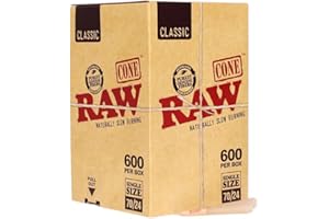 Raw Classic Bulk 70/24 Cones 600 Count