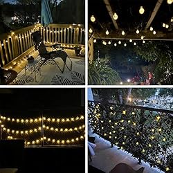Super Bright 2-Pack 100Led 64FT Crystal Globe Solar
