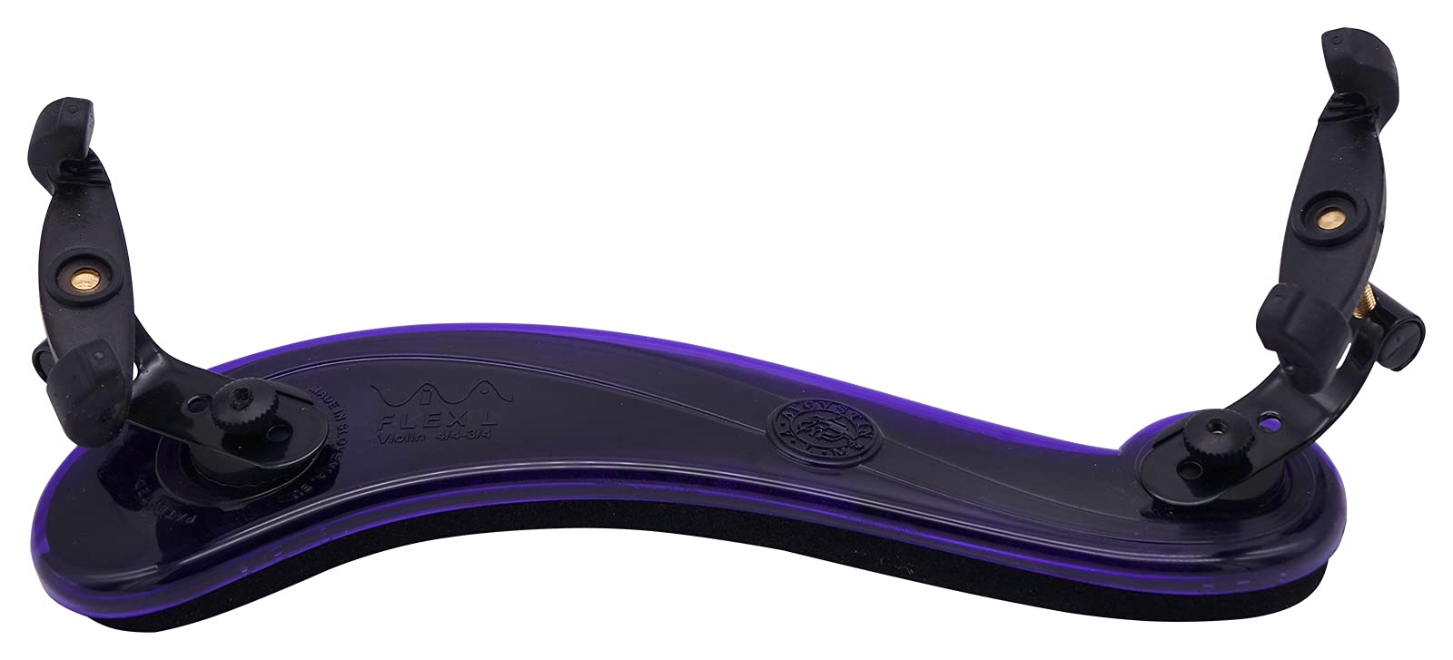 Viva Flex Violin Shoulder Rest 4/4-3/4 - Purple/Transparent