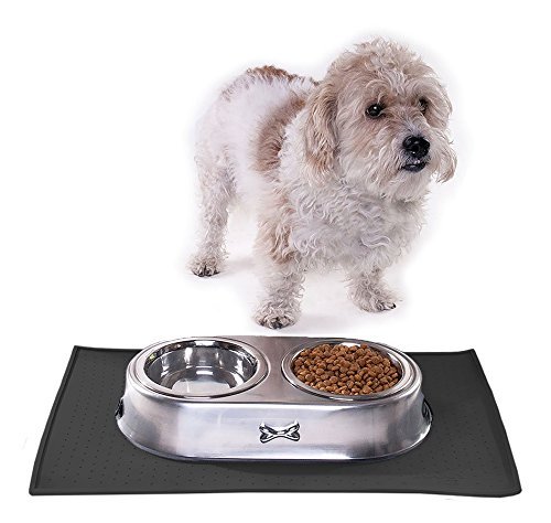 My Doggy Place Dog Cat Food Feeding Mat, Non Slip FDA Silicone
