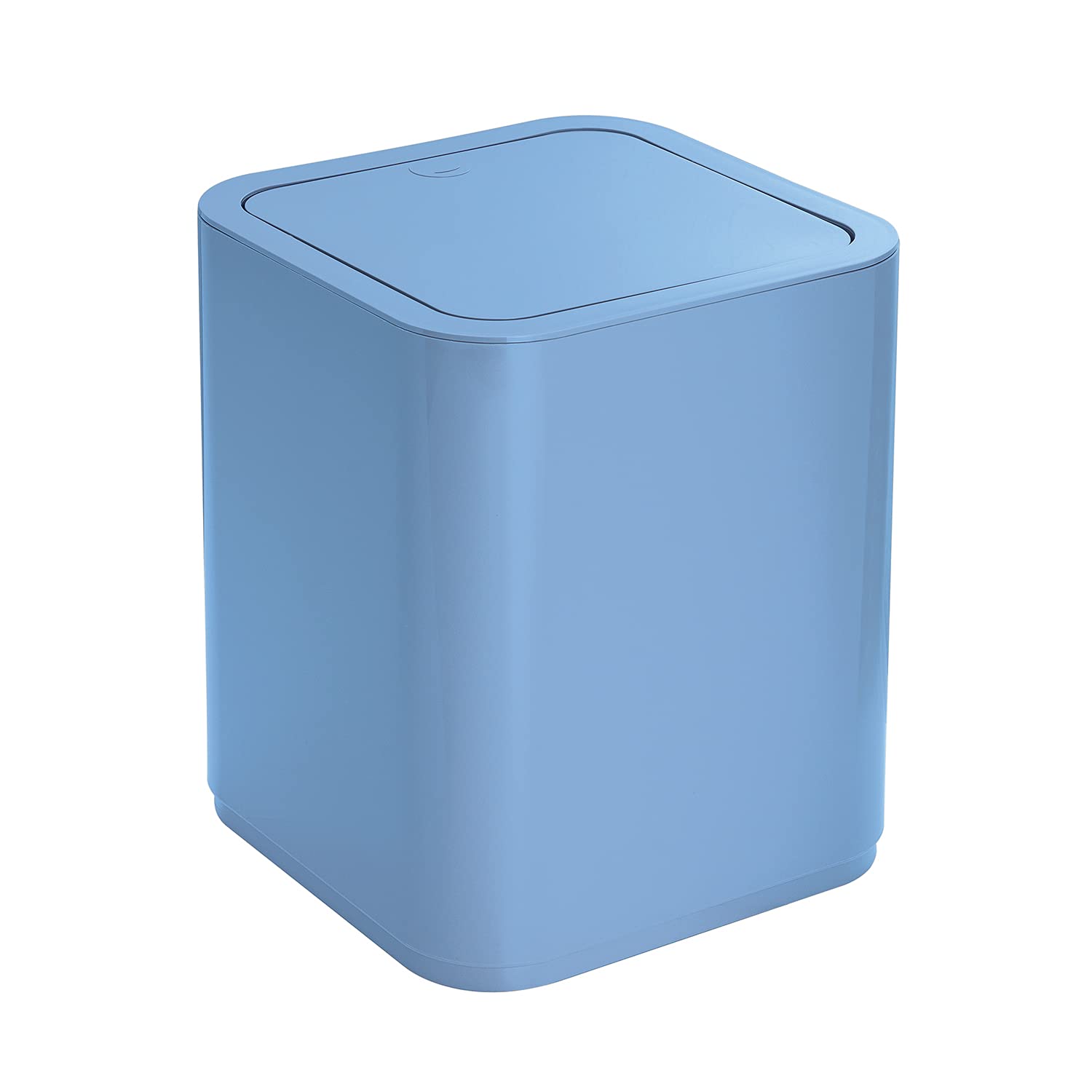 Gedy G-Seventy Paper Jetter, Measurements and Weight: 24.6 x 20 x 20 cm & 0.45 kg, Bathroom Bin in Thermoplastic Resins, Celestial Finish, Matteo Thun Design, 2 Year Warranty