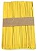 CraftySticks- 100 Pack, 6 Inch Yellow Color, Jumbo Wood Popsicle Sticks for Crafts, Home, School Art, Building, Learning, Wood Tongue Depressor Size
