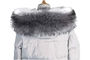 LDFWAY Faux Fur Collar Scarf Hood Collar Shawl Stole Neck Warmer for Winter Coat