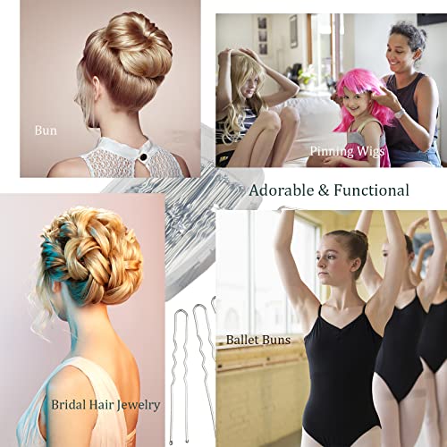 300 Pack Jaciya Hair Pins, Bun Maker U Shape Hair Pins for Women Girls