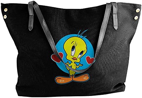 Looney Tunes Tweety Bird Heart Ladies Canvas Handle Single Shoulder Bag/Handbag