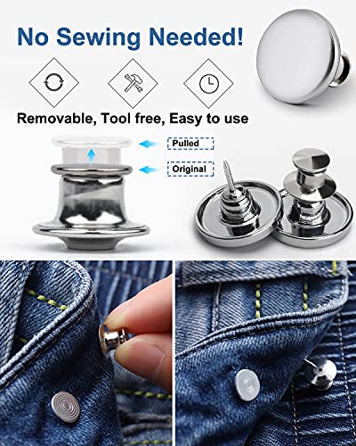 Adjustable Jean Button Pins 