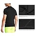 BALEAF Men's Short Sleeve Compression Shirts Gym Base Layer Compression Tops Color Black Size M