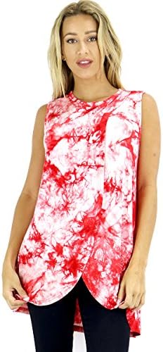 Ohconcept Collection Tulip Tank (Large, TieDye Red)