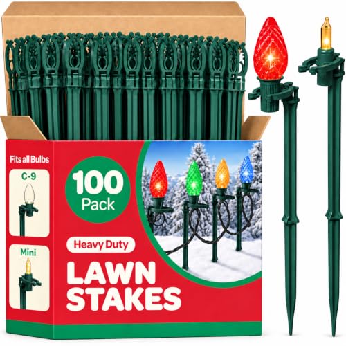Outdoor Light Stakes Set of